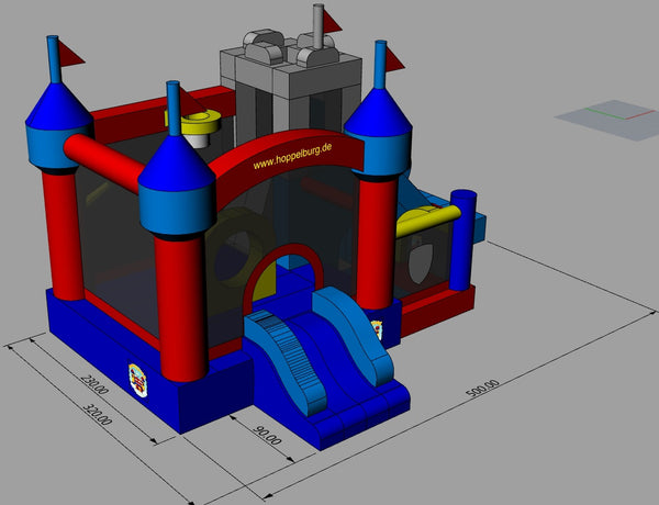 Hüpfburg Ritterburg